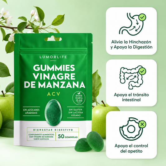 Gummies Vinagre de Manzana, Vitamina C y Pectina