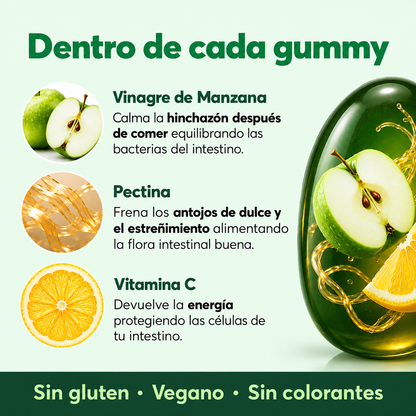 Gummies Vinagre de Manzana, Vitamina C y Pectina