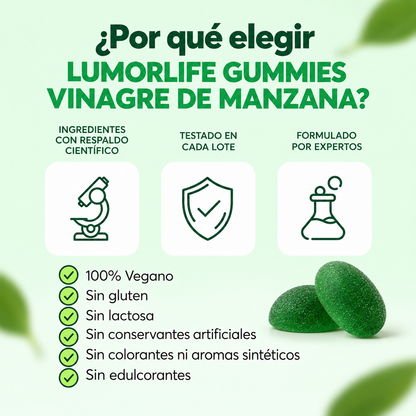 Gummies Vinagre de Manzana, Vitamina C y Pectina