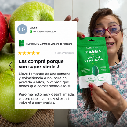 Gummies Vinagre de Manzana, Vitamina C y Pectina