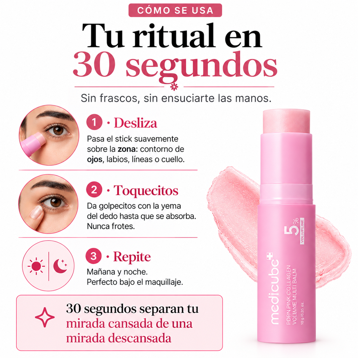 Adiós Mirada Cansada- Bálsamo Medicube de PDRN